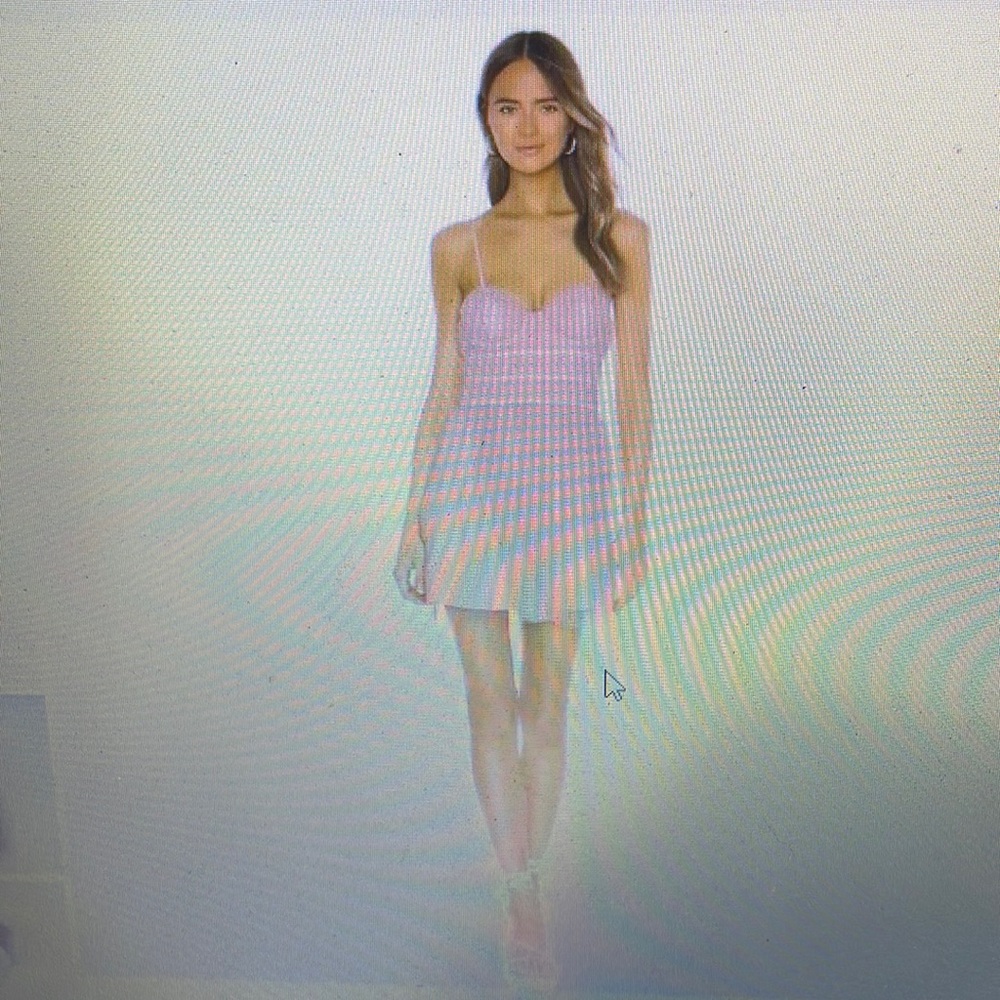 Revolve Majorelle Mia Pink Corset Mini Dress New with Tags Size Large